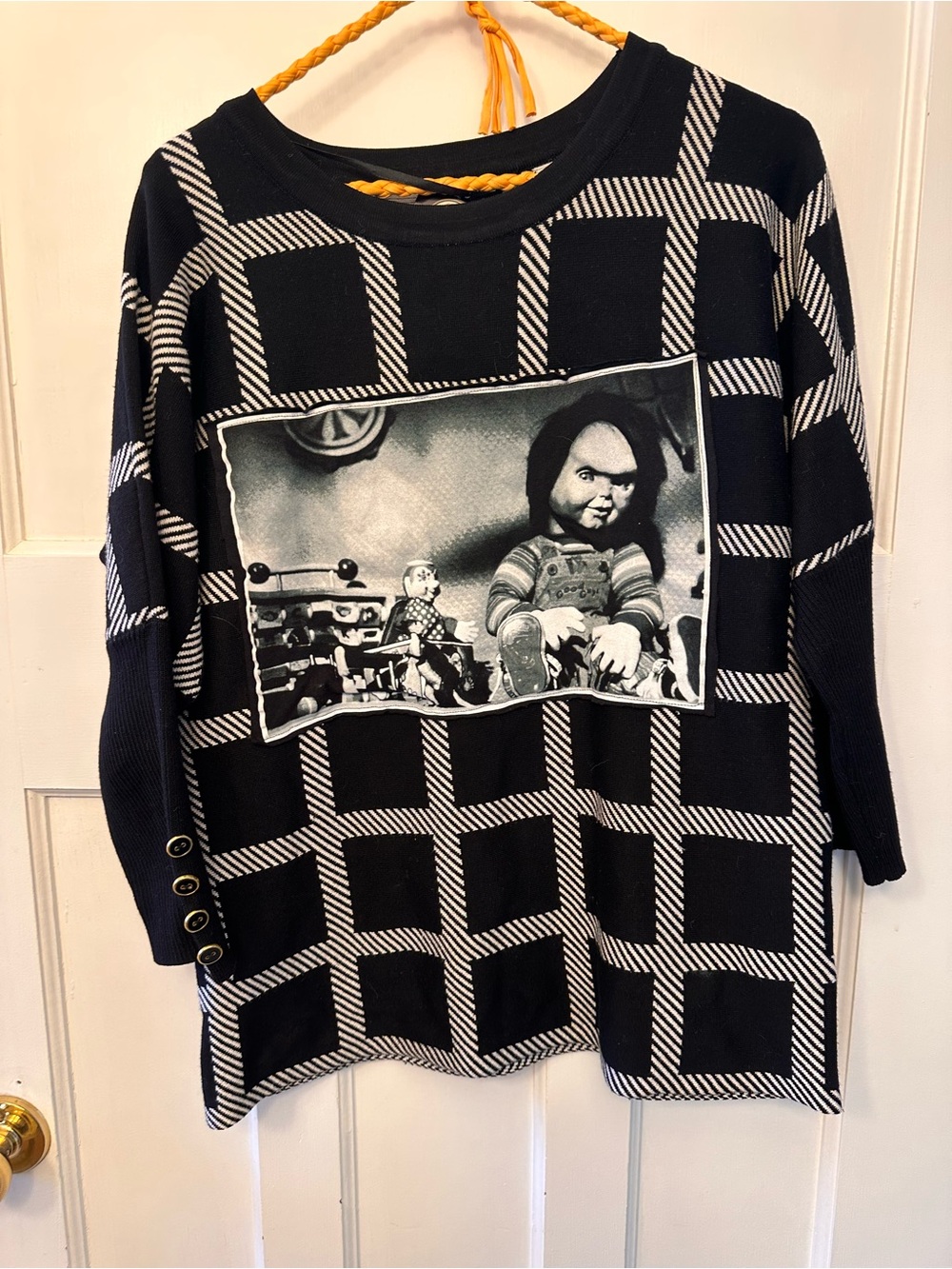 Cable & Gauge Med Upcycled Chucky Sweater by Rock ‘N’ Reclaimed